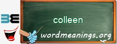 WordMeaning blackboard for colleen